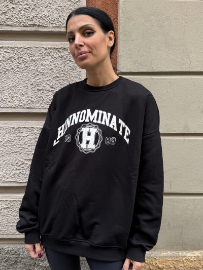 Hinnominate - Felpa paricollo over - HMABW03173 - Nero
