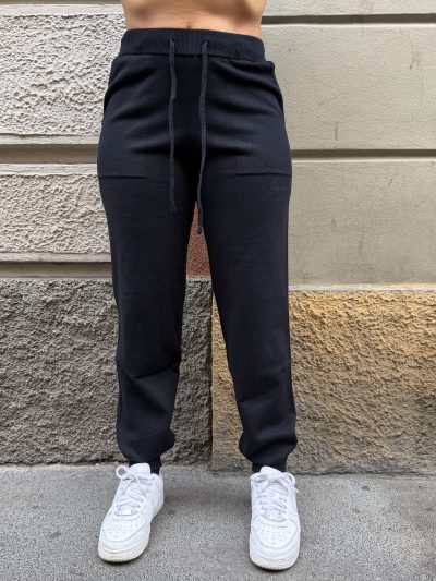 Hinnominate - Pantalone jogging in maglia - HMABW03023 - Nero